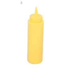 Polyethylene Yellow 8 Ounce Squeeze Dispenser, set of 6