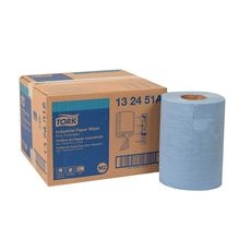 Blue M2 Centerfeed 4 Ply Paper Wiper, 10 inch x 249.4 feet