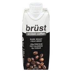 brüst dark roast cold brew coffee + 20g protein