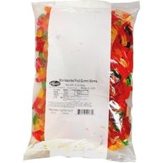 Mini Assorted Fruit Gummy Worms - Bulk, 5 Pound