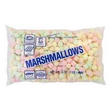 Miniature Assorted Colors/Flavored Marshmallows, 1 Pound