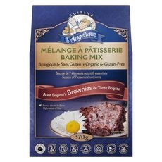 BROWNIE MIX ORG GLUTEN-FREE 370g