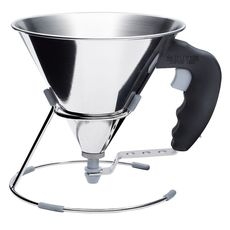 Stainless Steel Mini Piston Funnel, 0.8 Liter