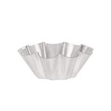 Tinned Brioche Small Fluted Mold with 9 Ribs, 2.4 x 0.9 inch