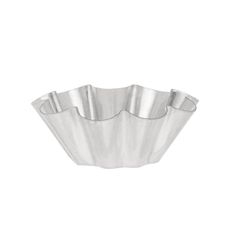 Tinned Brioche Small Fluted Mold with 9 Ribs, 2.8 x 1 inch
