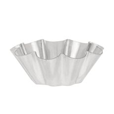 Tinned Brioche Small Fluted Mold with 10 Ribs, 3.2 x 1.3 inch