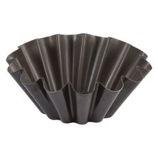 Non Stick Continental Style Wide Ribs Brioche Mold with Flat Bottom, 6.2 inch Dia X 2.20 inch Height