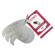 Stainless Steel Yule-log Scrapper, set of 3