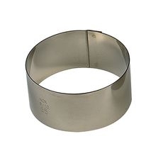 Stainless Steel Round Nonnette Ring, 2.6 inch x 1.2 inch Height Cavity