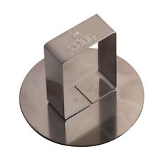 Stainless Steel Round Pusher, 3.9 inch x 1.9 inch Height