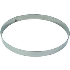Stainless Steel Mousse Ring, 14.2 inch x 1.8 inch Height Cavity