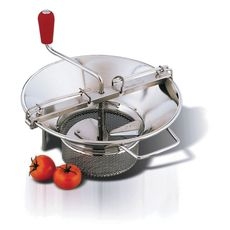 Tin-Plated Steel Food Mill without Sieve, 8 Quart Capacity