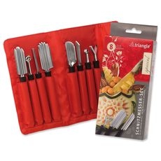 Stainless Steel Special Carving Tool Set, set of 8