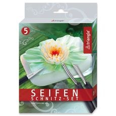 Stainless Steel 5 Pieces Soap Carving Set, set of 5