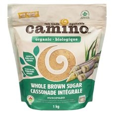 Cuisine Camino Fair Trade Organic Muscovado Whole Brown Sugar 1kg