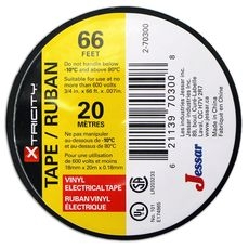 Black Electrical Tape, 18mm x 20m
