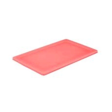 52430-02 Super Pan V Flexible Steam Table Hotel Red Full Size Pan Lid, 20.982 x 12.851 x 0.597 inch Overall