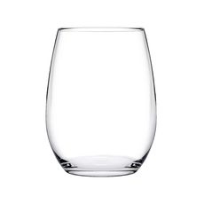 Amber Stemless Red Wine Glass, 19.3 Ounce Capacity