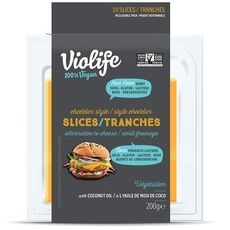Vegan Cheddar Slices - Retail Pack, 200 Gram