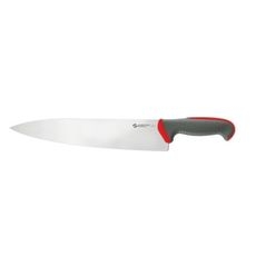 Tecna Red Chef Knife with Semi Polished Blade Finishing, 12 inch