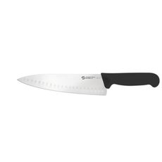 Supra Chef Knife with Granton Edge and Smooth Semi Polished Blade Finishing, 9.25 inch