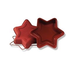 Uniflex Alimentary Silicone Star Mold, 10.24 inch Diameter x 1.57 inch Height Cavity