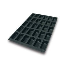 Black Silicone 30 Cavities Mini Cake Mold, 24 x 16 x 1.5 inch