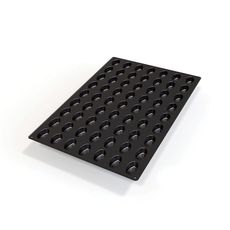Black Silicone 63 Cavities Oval Mold, 24 x 16 x 1 inch