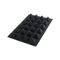 Black Silicone 24 Cavities Pyramid Mold, 24 x 16 x 3 inch