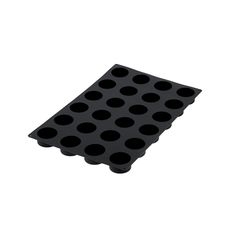 Black Silicone 24 Cavities Cylinder Mold, 24 x 16 x 2 inch