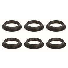 80 MM Number 6 Microperforated Tart Ring, 14.5 x 7.7 x 1 inch