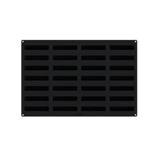 Silicone 28 Cavities Éclair Stripe Mold, 24 x 16 x 2 inch