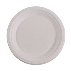 White Molded Fiber Plate,7 inch