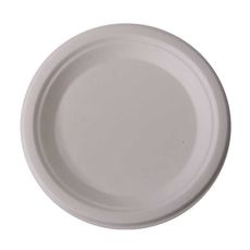 White Molded Fiber Plate, 9 inch
