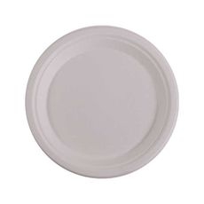 White Molded Fiber Plate, 10 inch