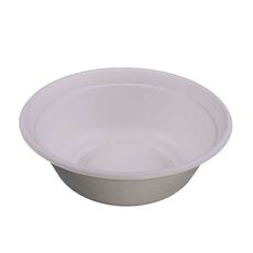 White Multipurpose Molded Paper-Fiber Bowls, 40 Ounce