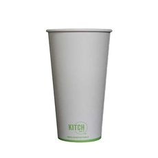 White Compostable Paper Hot Cup, 20 Ounce