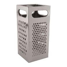 SQG-4 Stainless Steel Square 4-Sided Cheese Grater, 4 x 4 x 9 inch