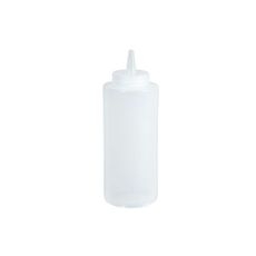 PSB-08C Plastic Clear Regular Squeeze Bottle, 8 Ounce Capacity