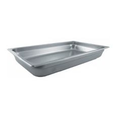 SPJP-102 23 Gauge 18/8 Stainless Steel Full Size Anti-Jam Steam Table Pan, 2.5 inch Deep