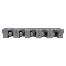 MHH-5 Mop/Broom Rack with 5 Clips and 6 Hooks, 16 inch