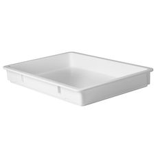 PL-3N Polypropylene White Pizza Dough Box, 18 x 25.625 x 3.25 inch