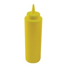 PSB-12Y Plastic Yellow Regular Squeeze Bottle, 12 Ounce Capacity