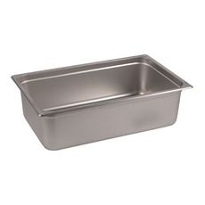 SPJH-106 22 Gauge 18/8 Stainless Steel Full Size Anti-Jam Steam Pan, 6 inch Deep