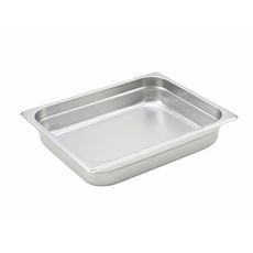 SPJH-202 22 Gauge 18/8 Stainless Steel Half Size Anti-Jam Steam Pan, 2.5 inch Deep