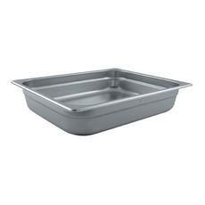 SPJL-202 25 Gauge 18/8 Stainless Steel Half Size Anti-Jam Steam Table Pan, 2.5 inch Deep