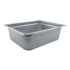 SPJL-204 25 Gauge 18/8 Stainless Steel Half Size Anti-Jam Steam Table Pan, 4 inch Deep
