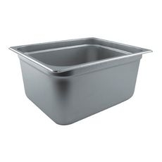 SPJL-206 25 Gauge 18/8 Stainless Steel Half Size Anti-Jam Steam Table Pan, 6 inch Deep