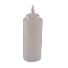 PSB-24C Plastic Clear Regular Squeeze Bottle, 24 Ounce Capacity