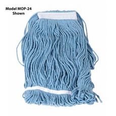MOP-32 Blue Looped End Mop Head, 32 Ounce